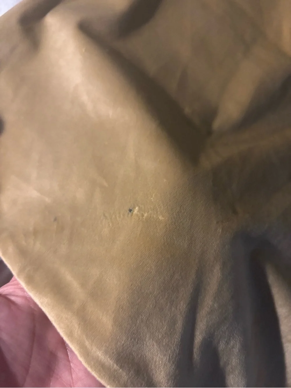 Amazon Essentials Pair of Gold Decorative Pillow Covers - Zipped Closed